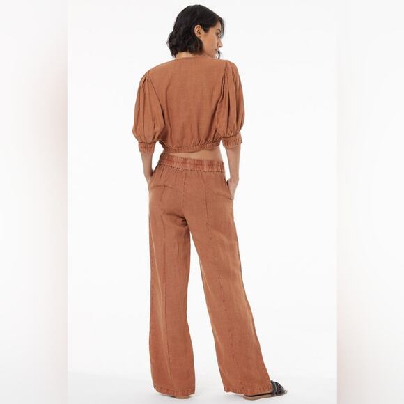 Young Fabulous and Broke YFB Easton trouser  in caramel( pants only) - Picture 3 of 10